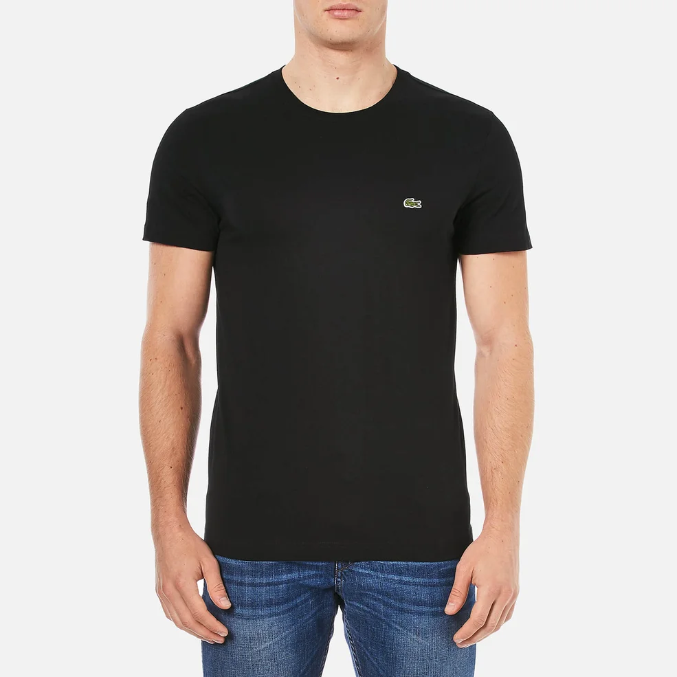 Lacoste Men's Cotton Crewneck T-Shirt - Black Image 1
