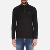 Barbour Men's Standards Long Sleeve Embroidered Polo Shirt - Black - Image 1