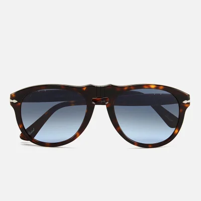 Persol D-Frame Men's Sunglasses - Havana with Sky Lenses