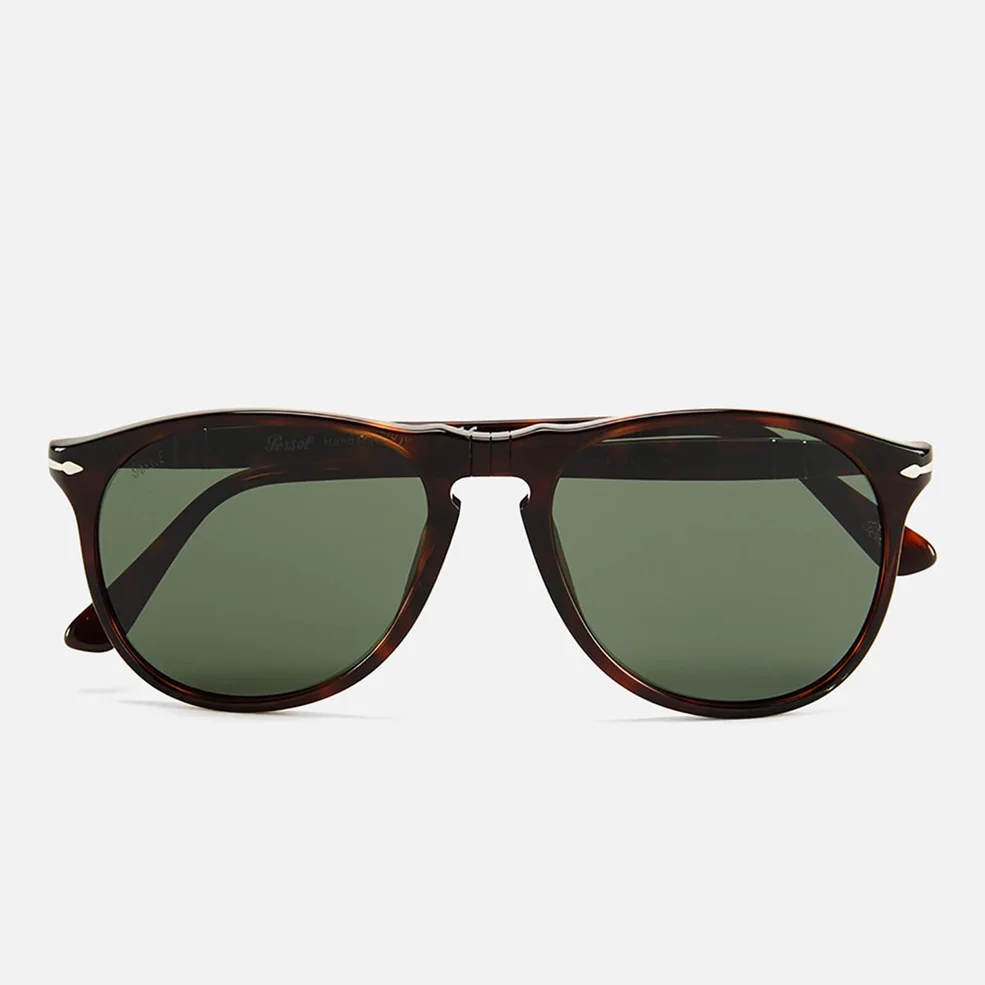 Persol Thin D-Frame Men's Sunglasses - Havana Image 1