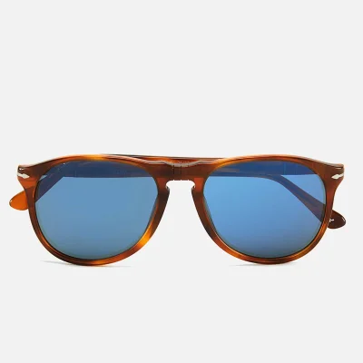 Persol Thin D-Frame Men's Sunglasses - Terra Di Siena