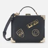 Aspinal of London Women's Mini Trunk Bag with Patches - Black - Image 1