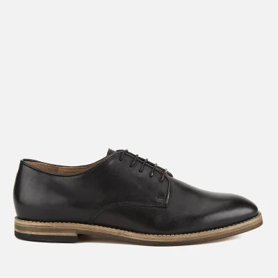 Hudson London Men's Hadstone Leather Plain-Toe Shoes - Black
