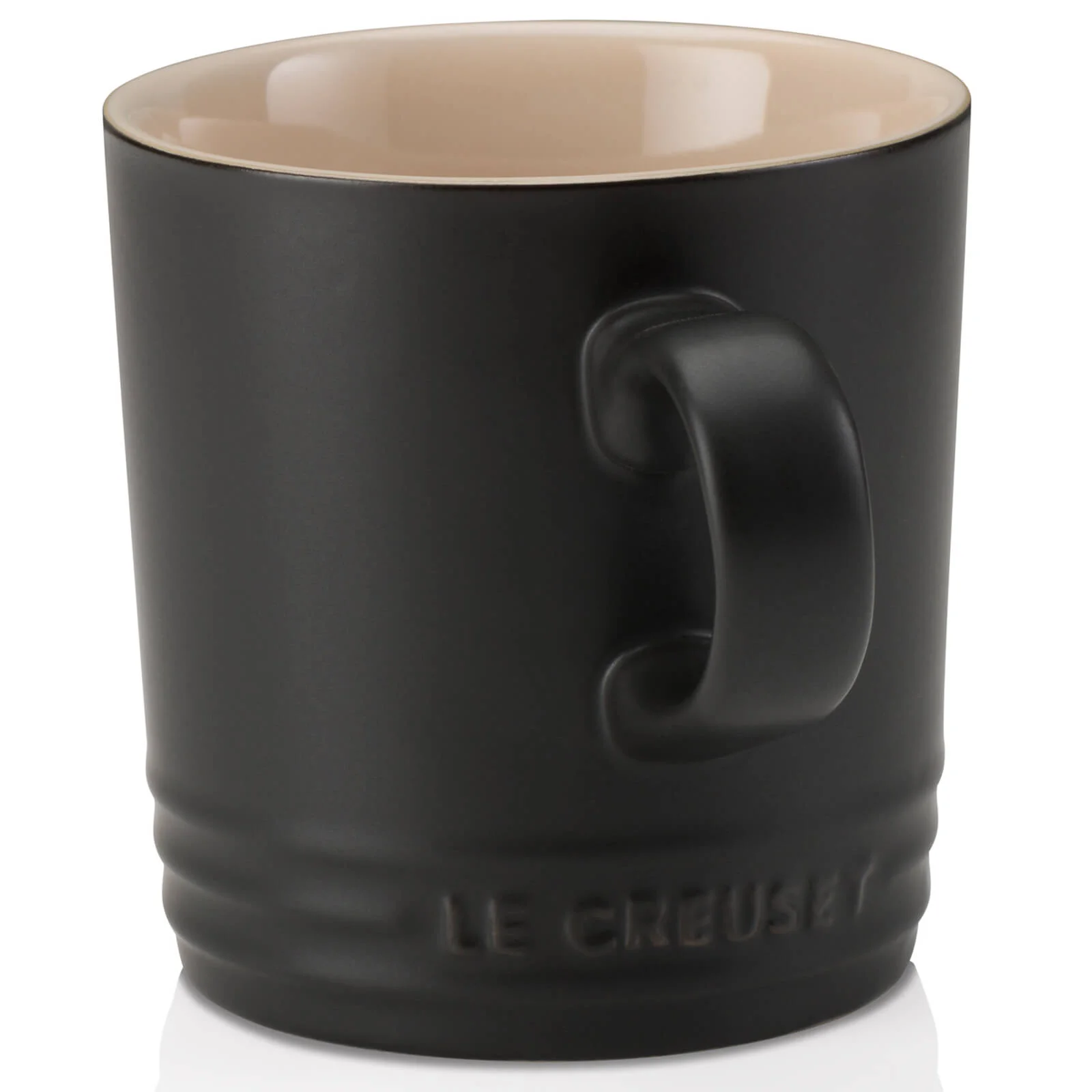 Le Creuset Stoneware Mug, 350ml - Satin Black Image 1
