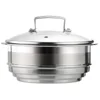 Le Creuset 3-Ply Stainless Steel Multi Steamer with Glass Lid - Image 1