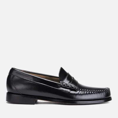 Bass Weejuns Men's Larson Moc Leather Penny Loafers - Black