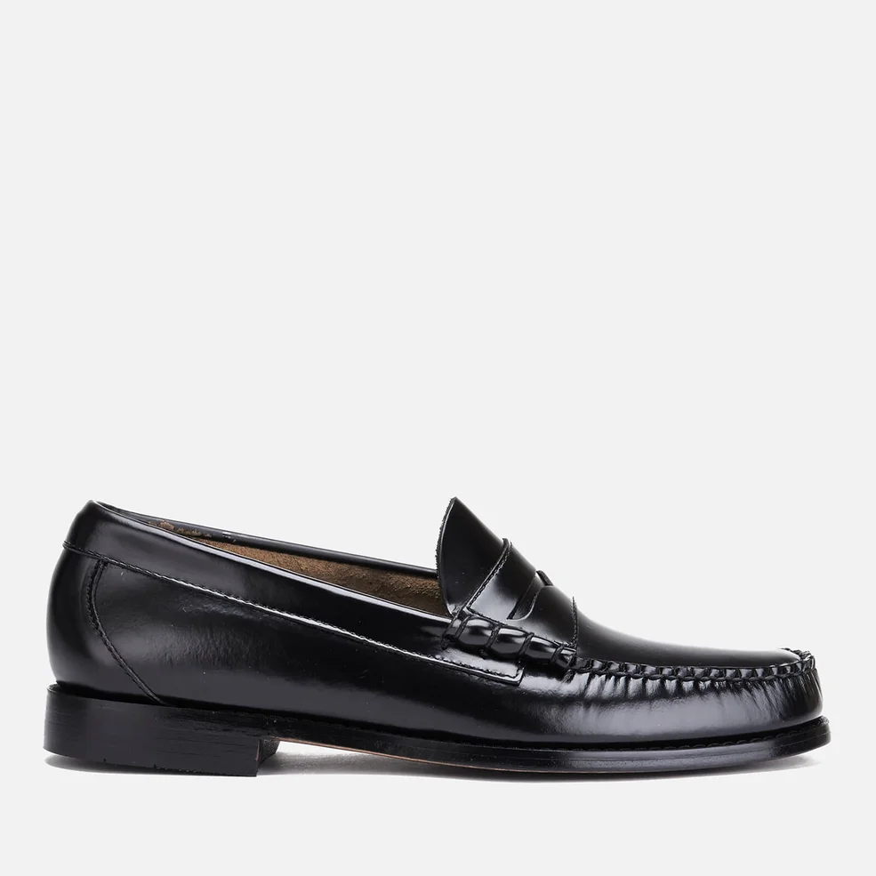 Bass Weejuns Men's Larson Moc Leather Penny Loafers - Black Image 1