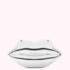 Lulu Guinness Women's Lips Clutch Bag - Silver - Image 1