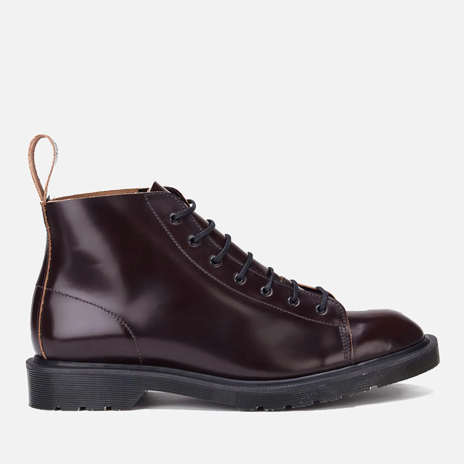 Dr. Martens Men's 'Made in England' Core Les Lace To Toe Leather Boots - Merlot Boanil Brush Image 1