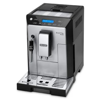 De'Longhi Eletta Plus Bean-to-Cup Coffee Machine - Silver/Black