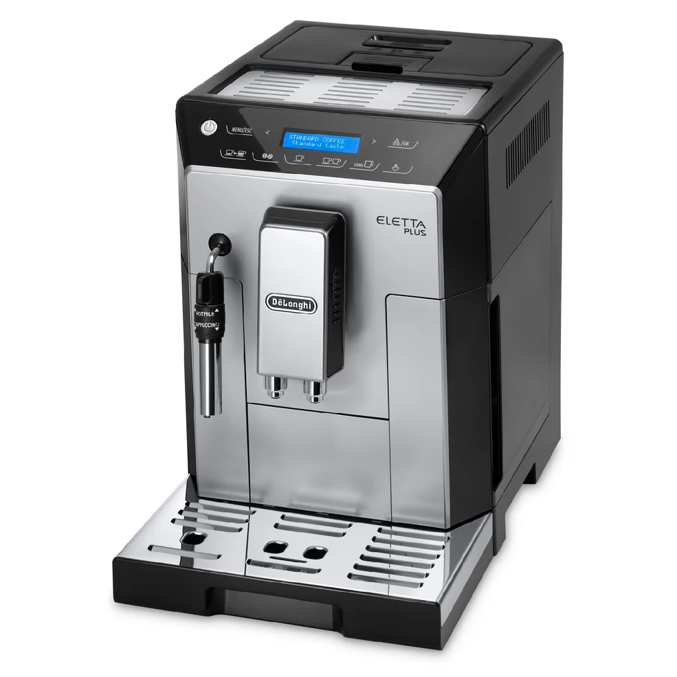 De'Longhi Eletta Plus Bean-to-Cup Coffee Machine - Silver/Black Image 1