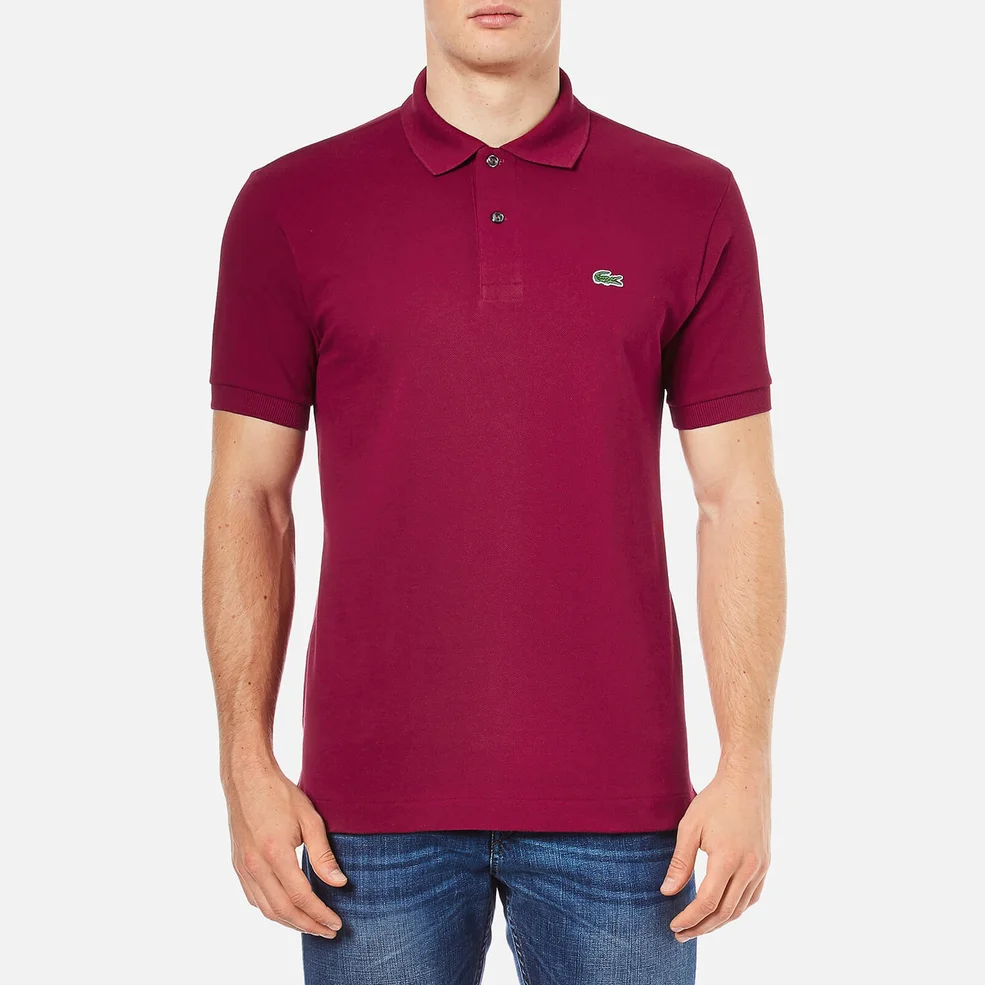Lacoste Men's Classic Polo Shirt - Burgundy Image 1
