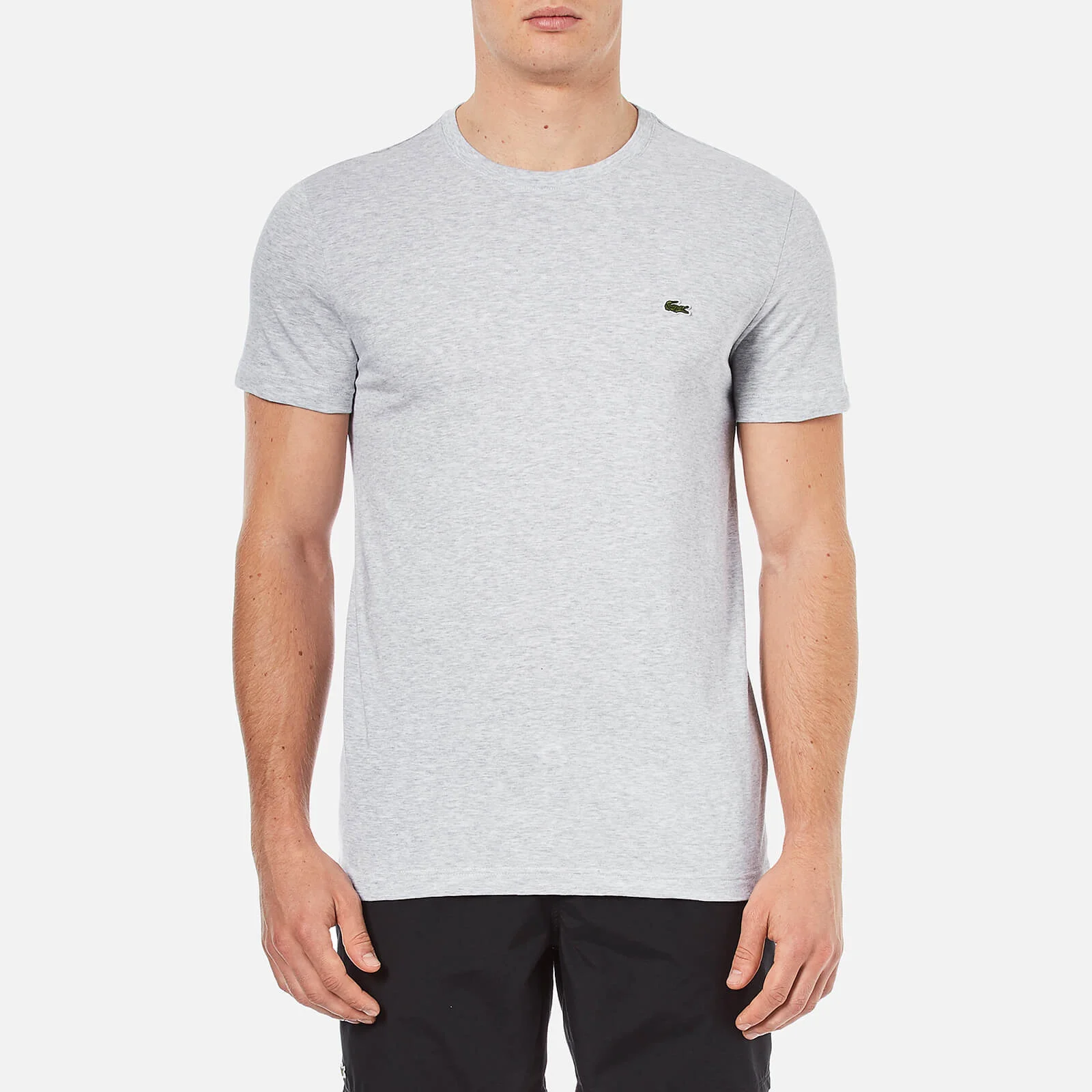 Lacoste Men's Cotton Crewneck T-Shirt - Silver Chine Image 1