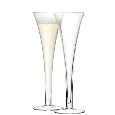 LSA Bar Hollow Stem Champagne Flutes - 200ml (Set of 2)