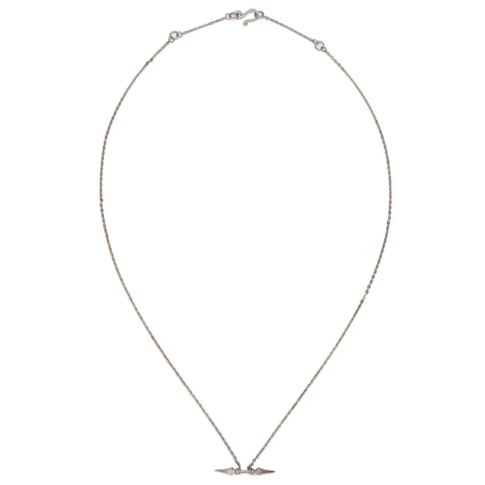 Line & Jo Women's Miss Namia Sterling Silver Spike Necklace - Grey Image 1