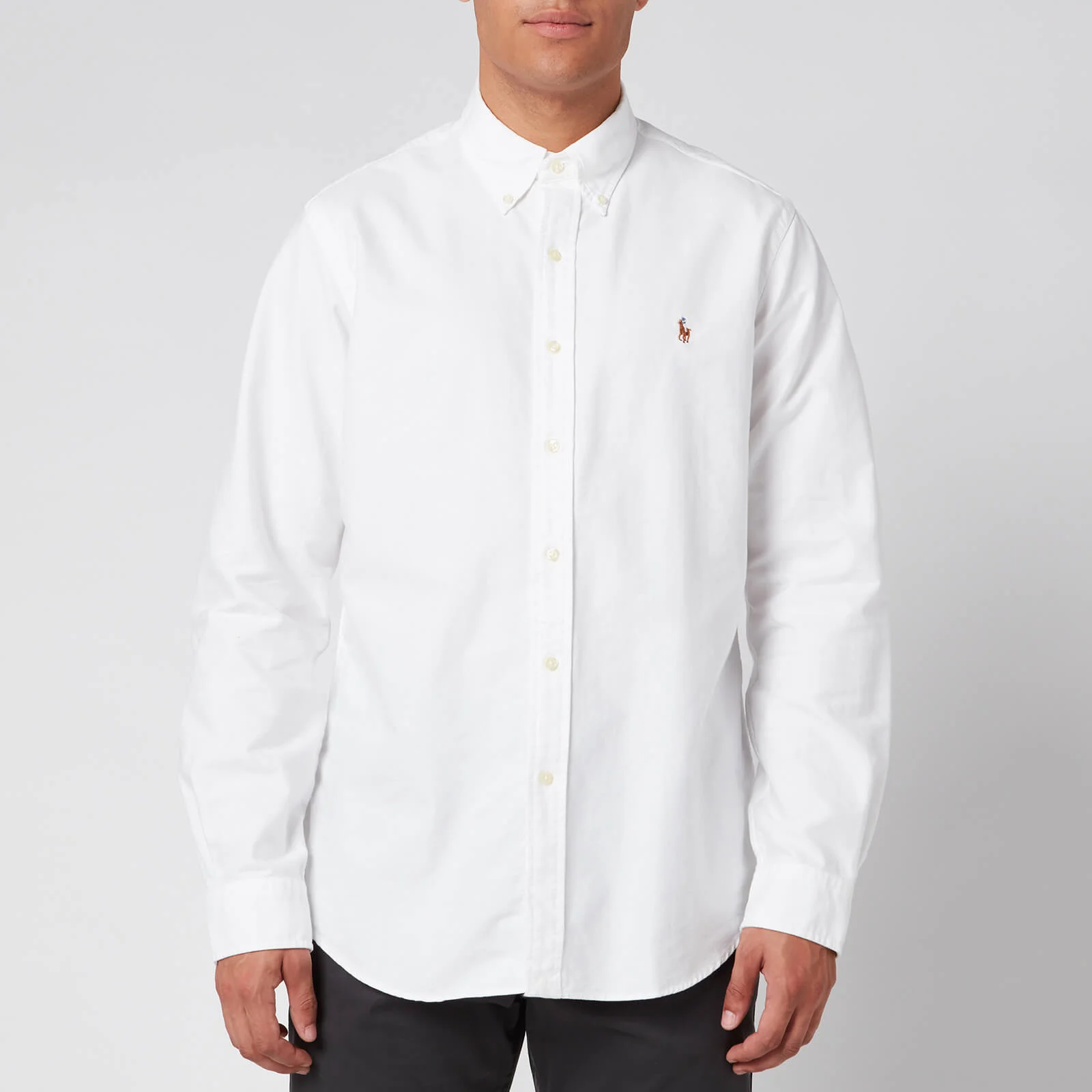 Polo Ralph Lauren Men's Long Sleeved Shirt - White Image 1