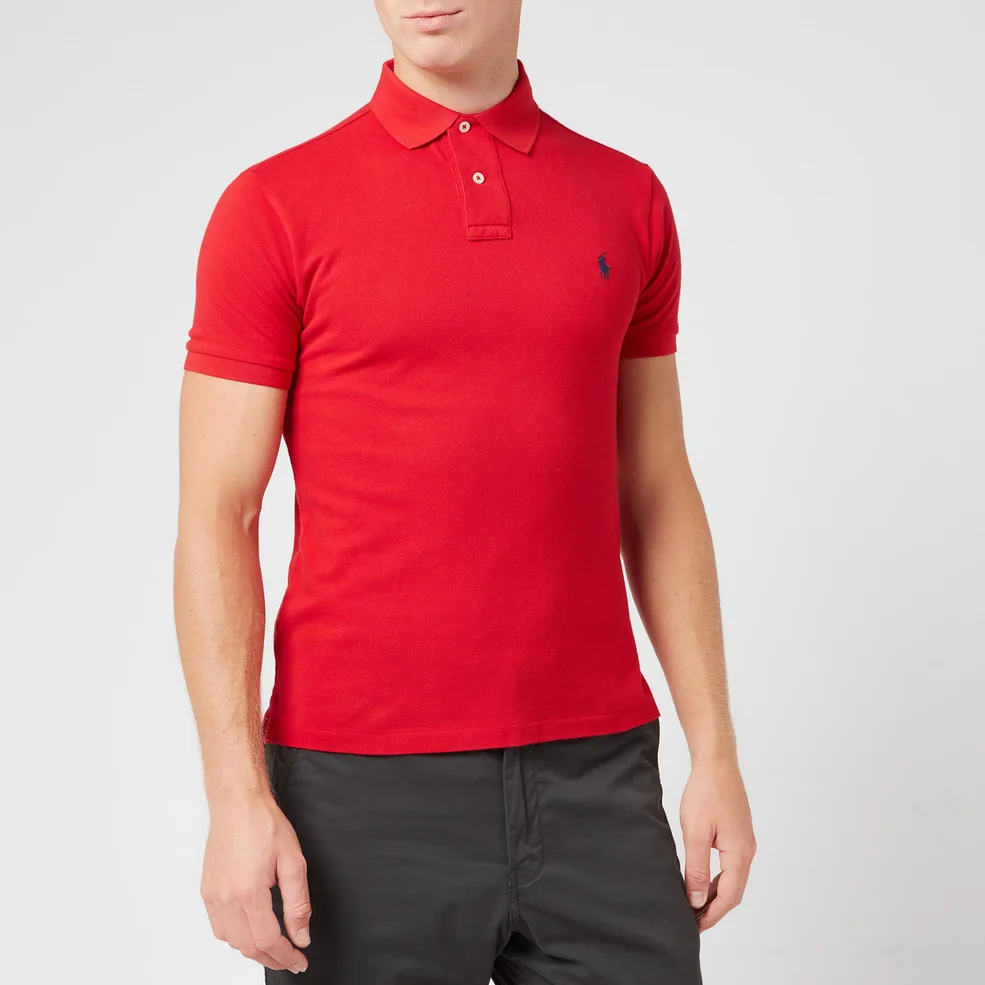 Polo Ralph Lauren Men's Slim Fit Polo Shirt - Red Image 1