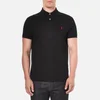 Polo Ralph Lauren Men's Custom Fit Short Sleeved Polo Shirt- Pl Black- Red - Image 1