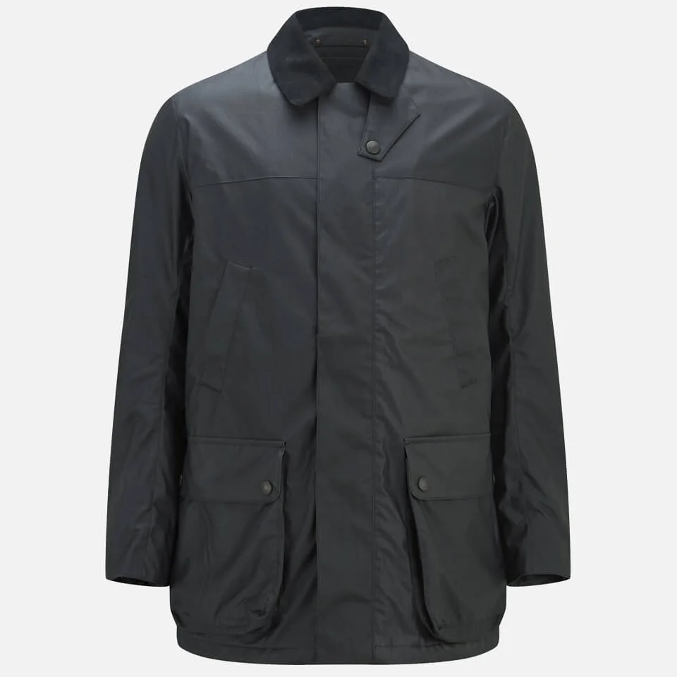 Knutsford Men's 'Made in England' Dry-Waxed Shooting Jacket - Black Image 1
