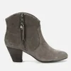 Ash Women's Jess Reverse Broken Suede Heeled Ankle Boots - Topo - Image 1