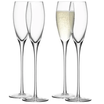 LSA Wine Champagne Flutes - 200ml (Set of 4)
