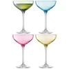 LSA Polka Champagne Saucers 235ml Pastel (Set of 4) - Image 1