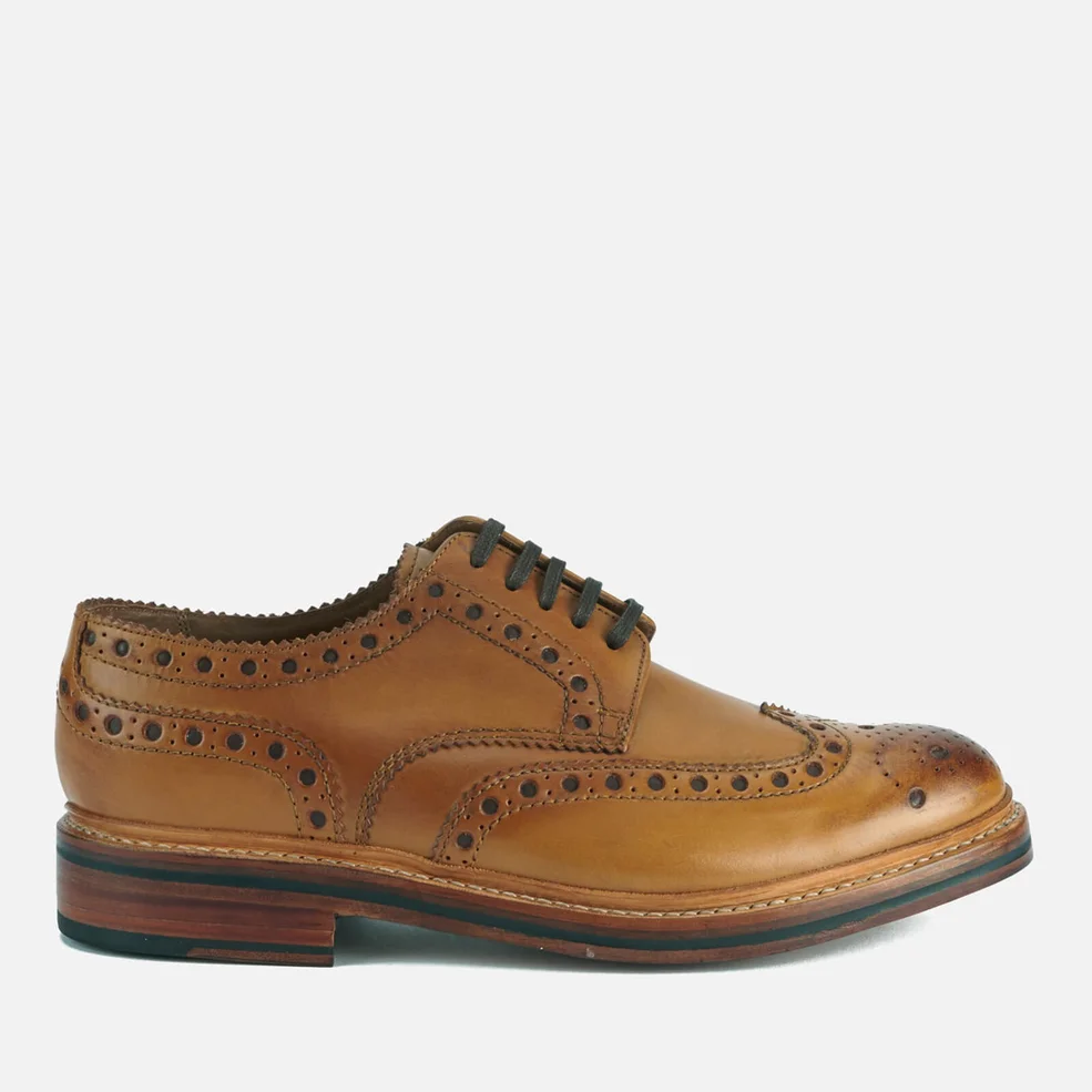 Grenson Men's Archie Leather Brogues - Tan Calf Image 1