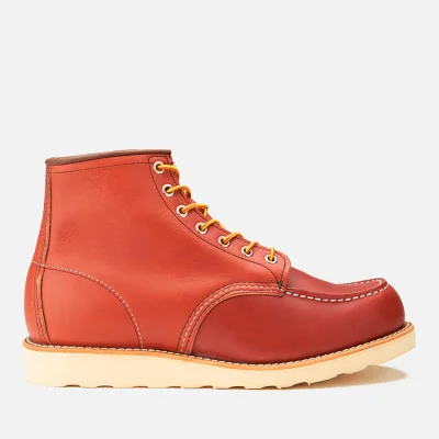 Red Wing Men's 6 Inch Moc Toe Leather Lace Up Boots - Oro Russet Portage