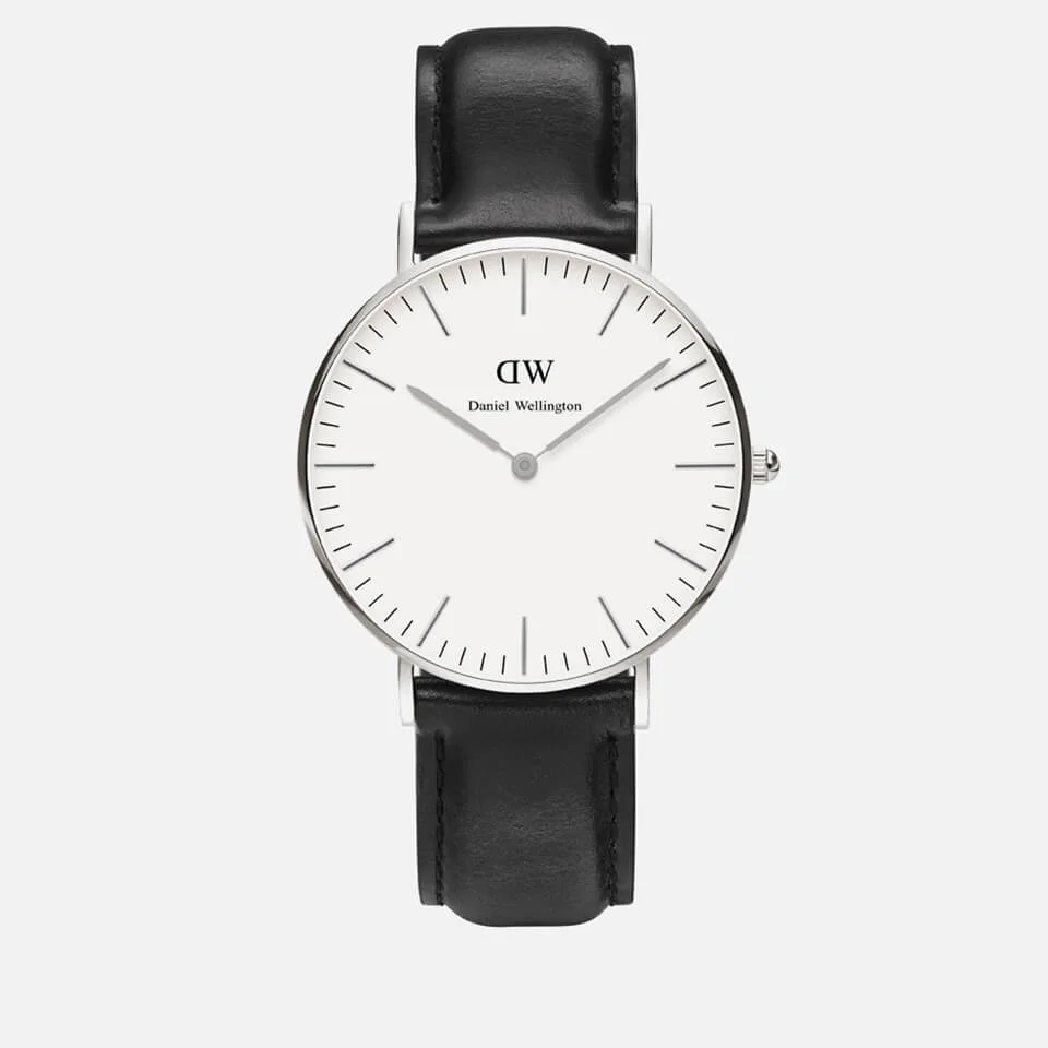 Daniel Wellington Women's Sheffield Silver Watch - Black Image 1