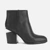 Alexander Wang Women's Gabi Leather Heeled Ankle Boots - Black/Rhodium - Image 1