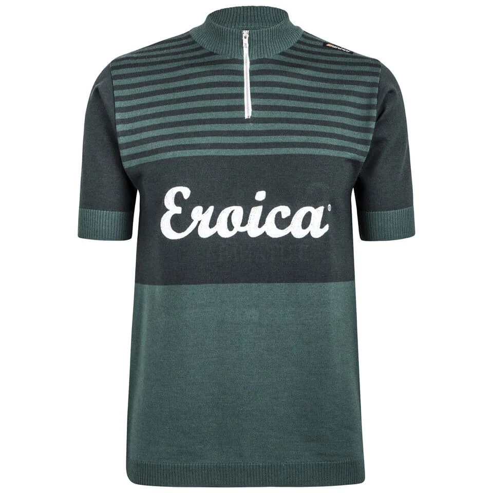 Santini Eroica Britannia 2015 Event Series Short Sleeve Jersey - Dark Green Image 1