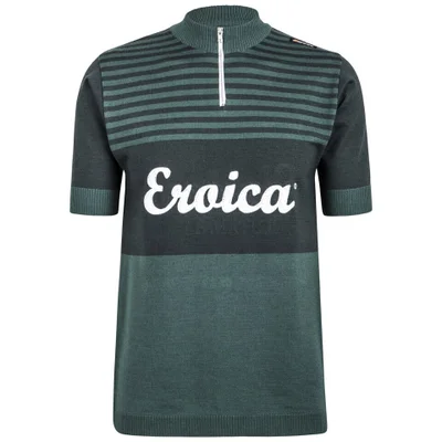 Santini Eroica Britannia 2015 Event Series Short Sleeve Jersey - Dark Green