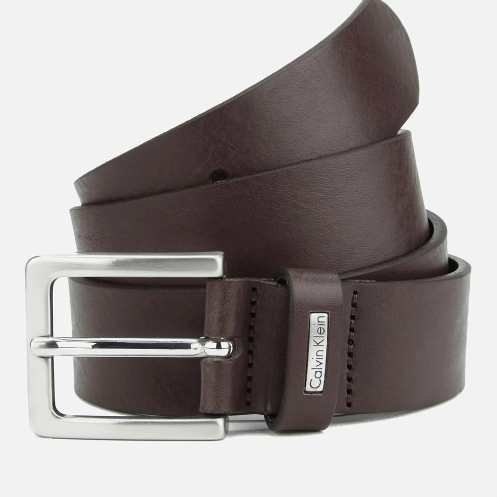 Calvin Klein Men's Mino Mino Leather Belt - Brown Image 1
