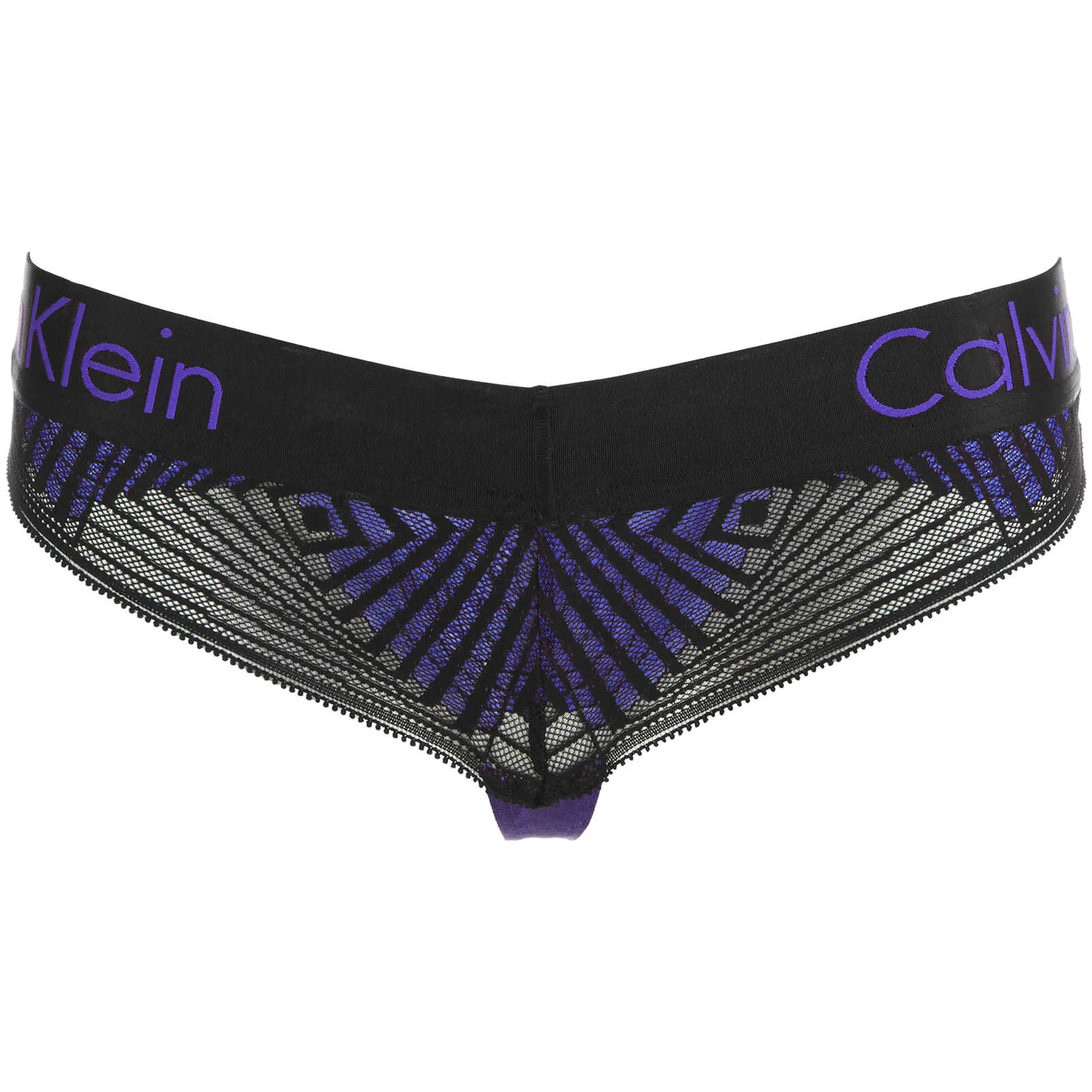 Calvin Klein Women's Dual Tone Limited Edition Thong - Black/Classic Indigo Image 1