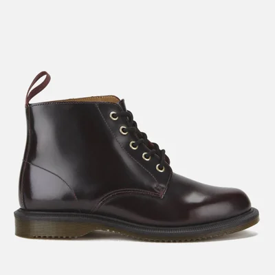 Dr. Martens Women's Emmeline Arcadia Leather 5-Eye Boots - Cherry Red