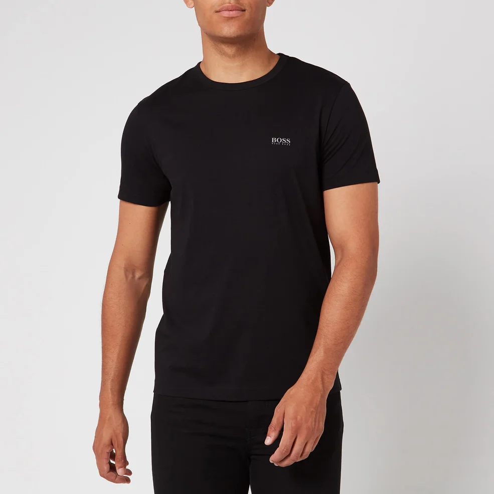 BOSS Men's Basic Crew Shoulder Logo T-Shirt - Black Image 1