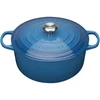 Le Creuset Signature Cast Iron Round Casserole Dish - 20cm - Marseille Blue - Image 1
