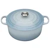 Le Creuset Signature Cast Iron Round Casserole Dish - 20cm - Coastal Blue - Image 1