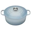 Le Creuset Signature Cast Iron Round Casserole Dish - 24cm - Coastal Blue - Image 1