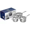 Le Creuset 3-Ply Stainless Steel 3 Piece Saucepan Set - Image 1