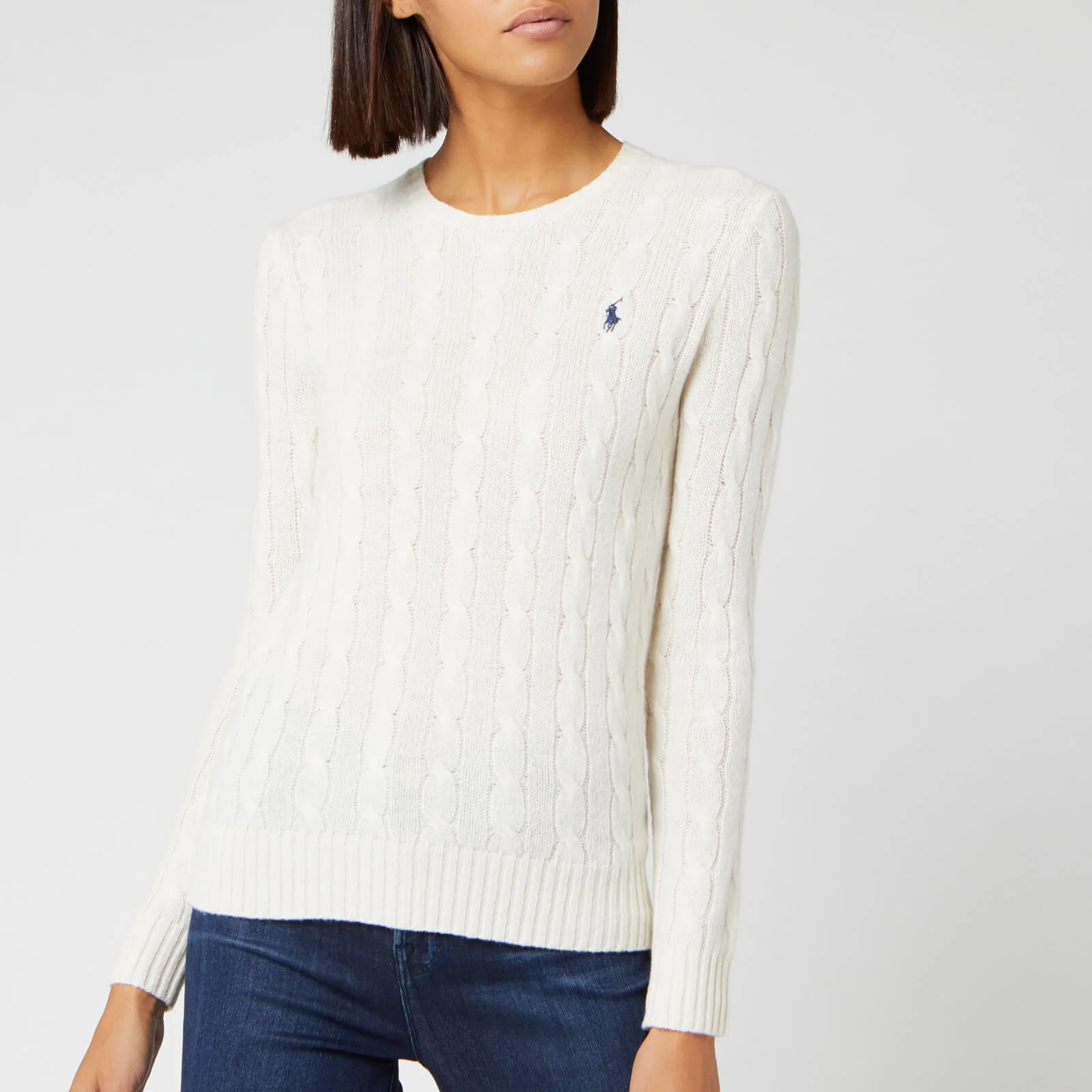 Polo Ralph Lauren Women's Julianna Classic Long Sleeve Sweater - Cream Image 1