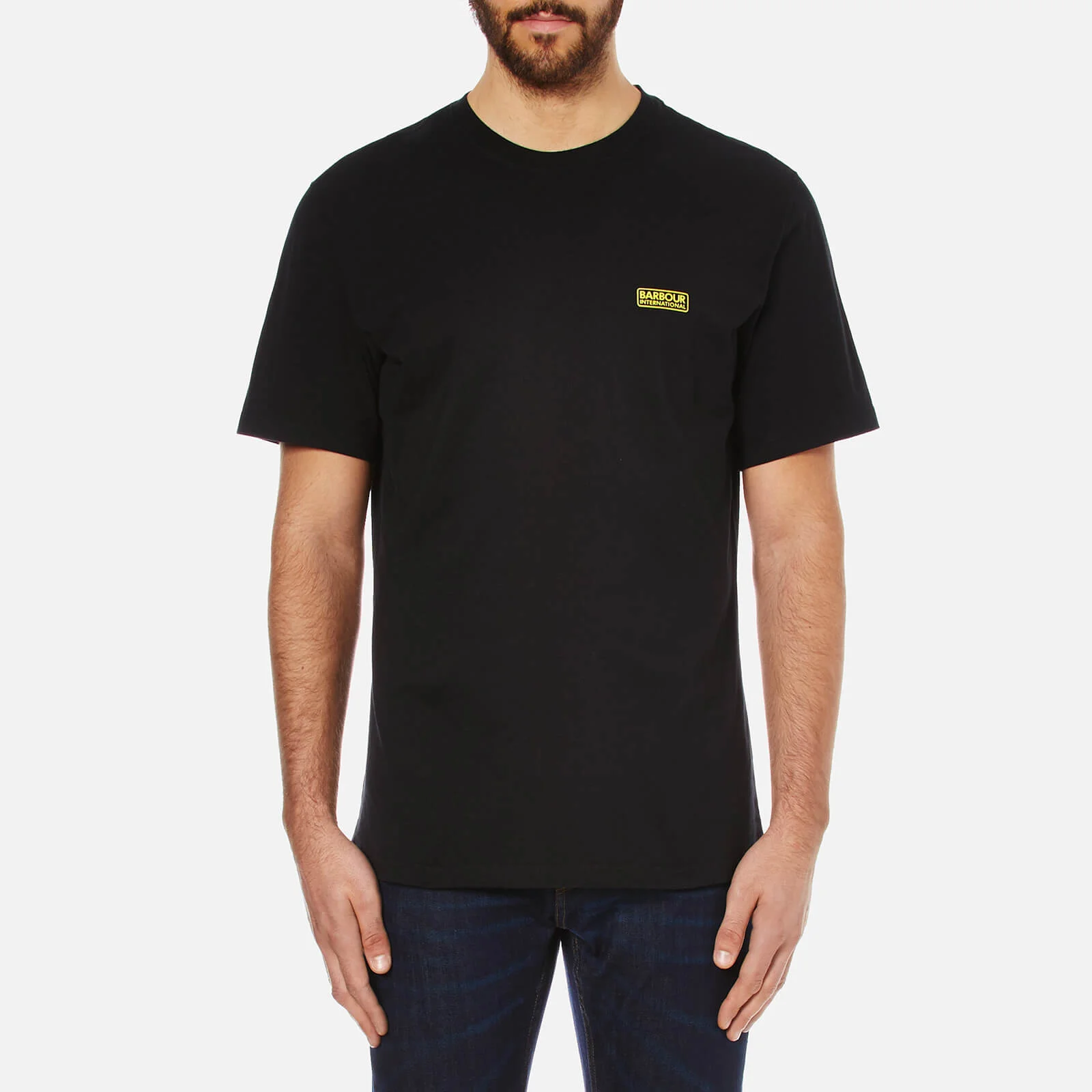 Barbour International Men's Small Logo T-Shirt - Black Image 1