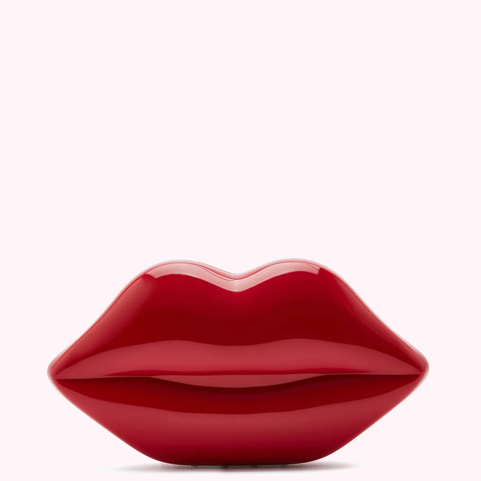 Lulu Guinness Women's Lips Perspex Clutch Bag - Red Image 1