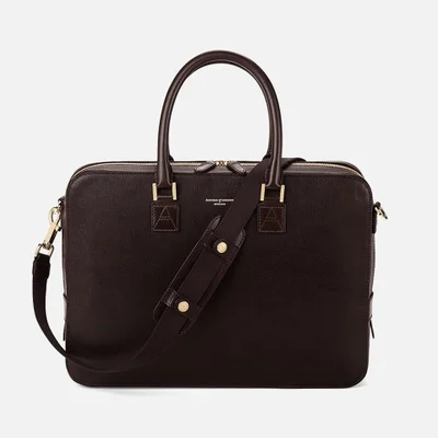 Aspinal of London Small Mount Street Bag - Brown