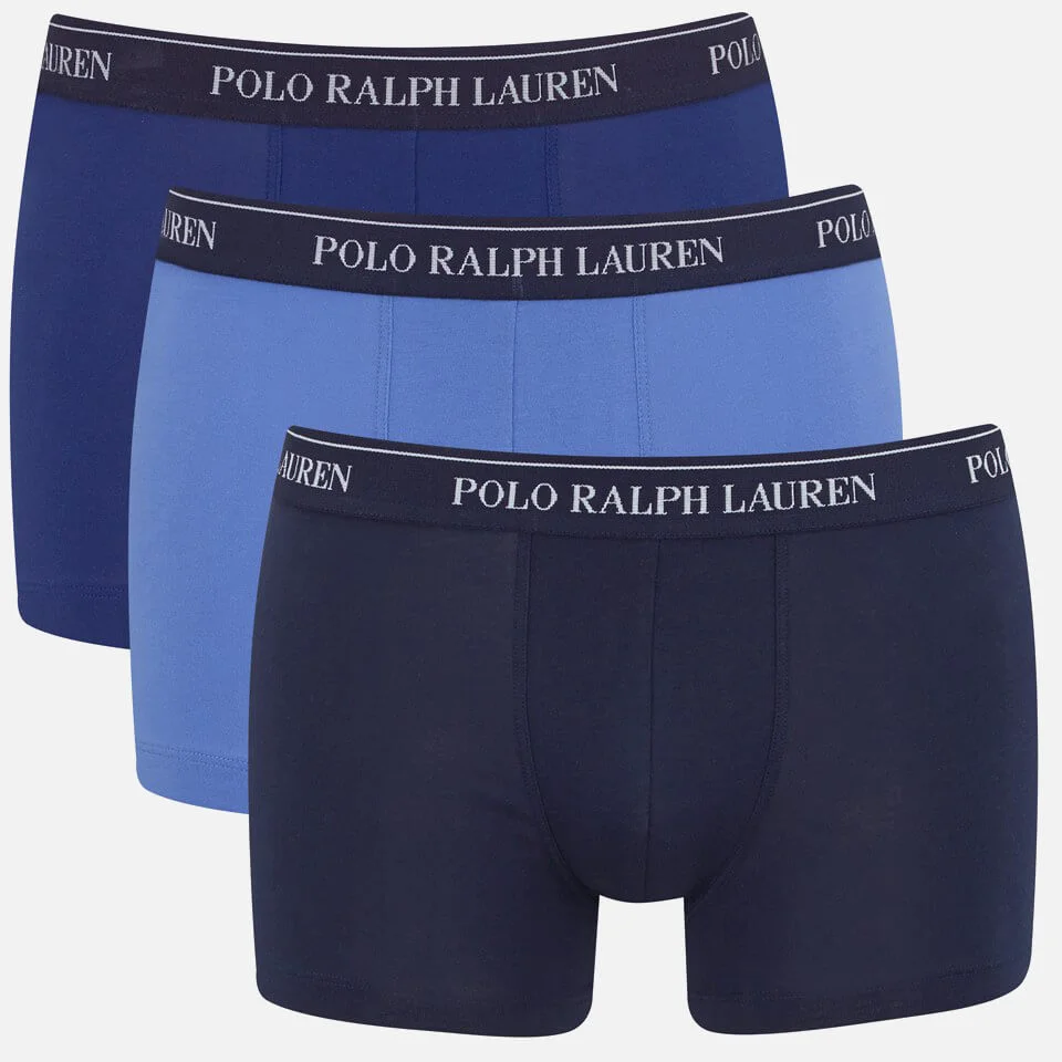Polo Ralph Lauren Men's 3 Pack Trunk Boxer Shorts - Blue Denim Image 1
