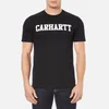 Carhartt Men's Short Sleeve College T-Shirt - Black/White - Image 1