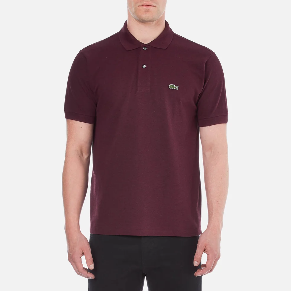 Lacoste Men's Short Sleeve Polo Shirt - Bilberry Bush Chine Image 1