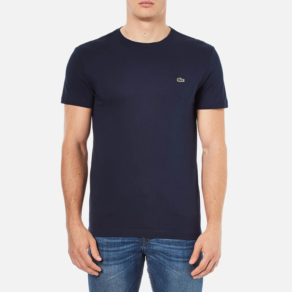 Lacoste Men's Crew Neck T-Shirt - Navy Image 1