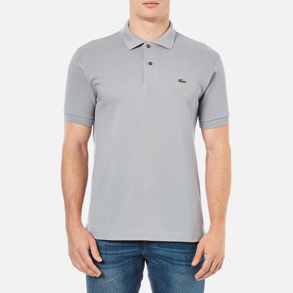 Lacoste Men's Short Sleeve Polo Shirt - Platinum Image 1