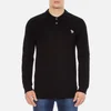 PS Paul Smith Men's Basic Long Sleeve Pique Zebra Polo Shirt - Black - Image 1